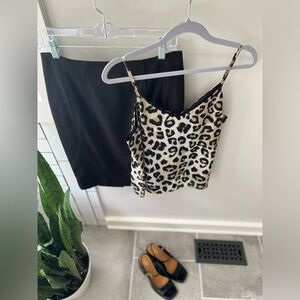 NWOT Banana Republic Women’s animal print camisole.